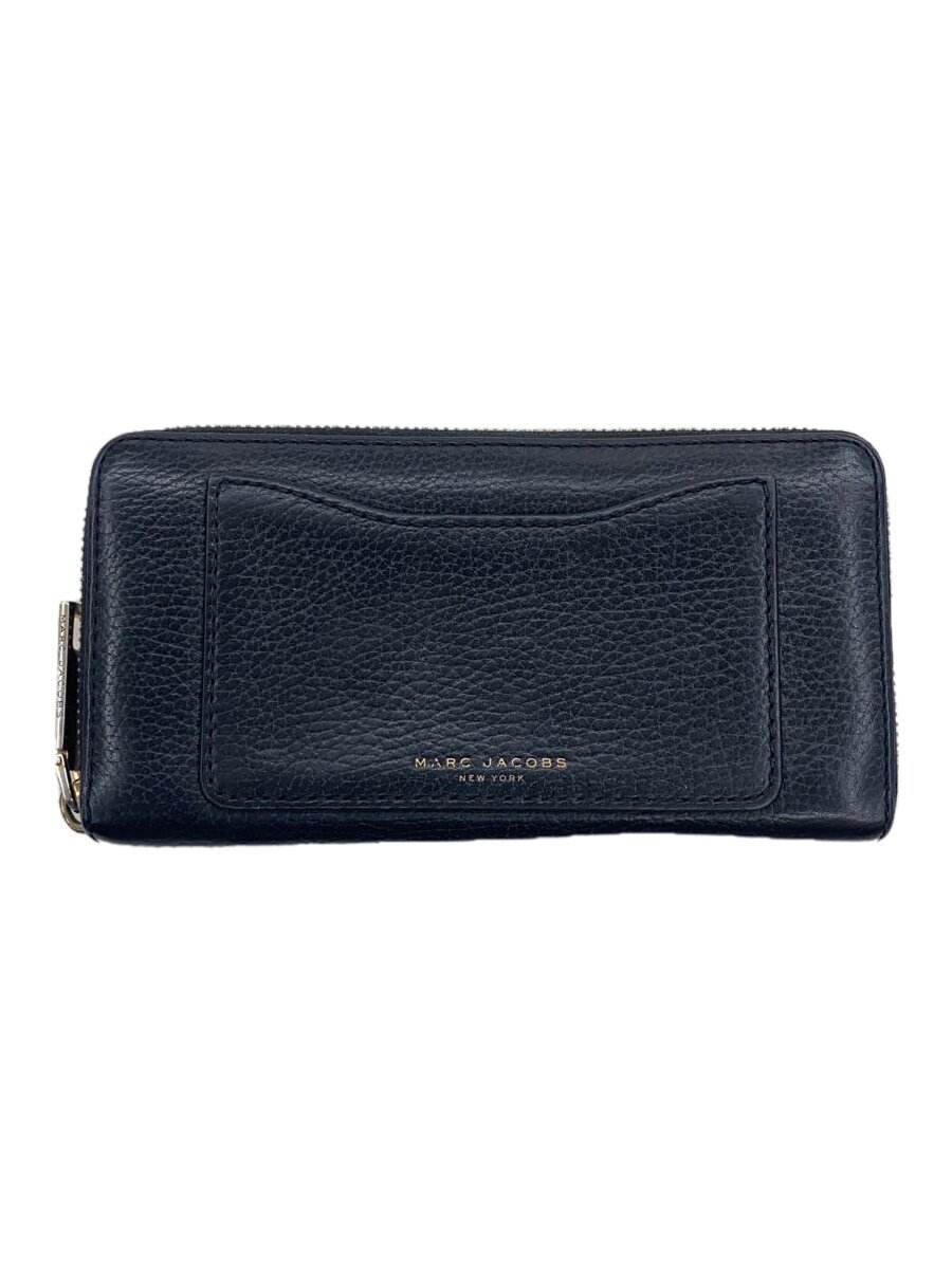 【中古】MARC BY MARC JACOBS◆長財布/レザー/BLK/無地/レディース【服飾雑貨他】