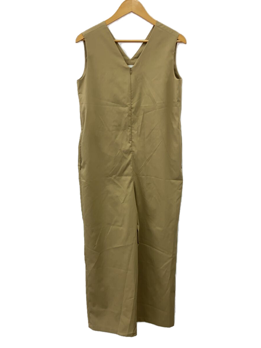 【中古】WWS(WORK WEAR SUIT)◆オーバーオール/M/ポリエステル/BEG/無地/20-4004wb-l【レディースウェア】