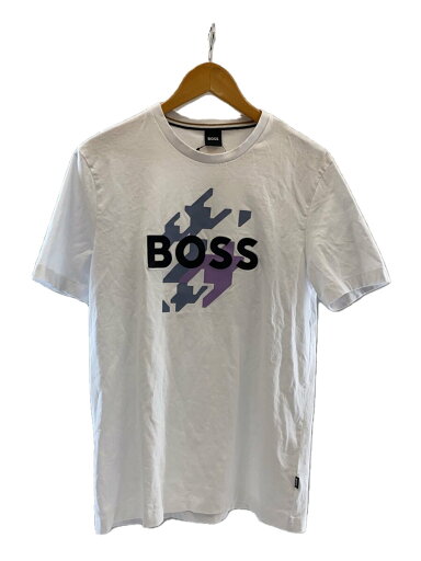 【中古】BOSS◆ロゴ刺繍Tシャツ/L/コットン/WHT/10236129//【メンズウェア】 【中古】BOSS◆ロゴ刺繍Tシャツ/L/コットン/WHT/10236129//【メンズウェア】