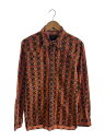 【中古】FUNNY◆長袖シャツ/L/コットン/レッド/総柄//【メンズウェア】(4)