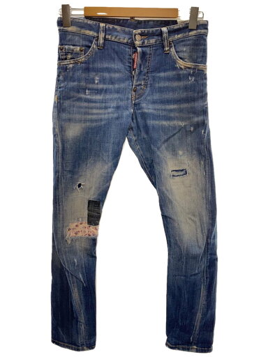 【中古】DSQUARED2◆SEXY TWIST JEAN/ダメージ加工ストレートパンツ/42/デニム/IDG/S71LB0332//【メンズウェア】 【中古】DSQUARED2◆SEXY TWIST JEAN/ダメージ加工ストレートパンツ/42/デニム/IDG/S71LB0332//【メンズウェア】