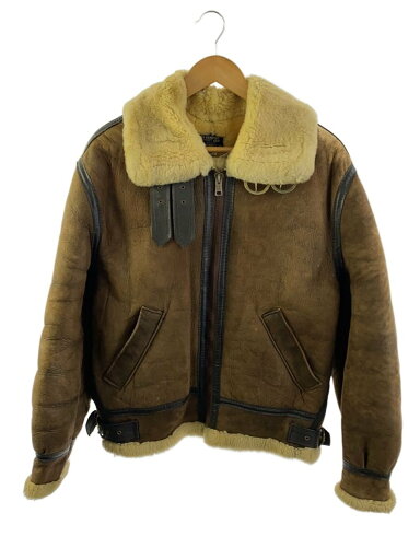 【中古】US SHEEPSKIN◆ジャケット/--/--/BRW/無地【メンズウェア】 【中古】US SHEEPSKIN◆ジャケット/--/--/BRW/無地【メンズウェア】