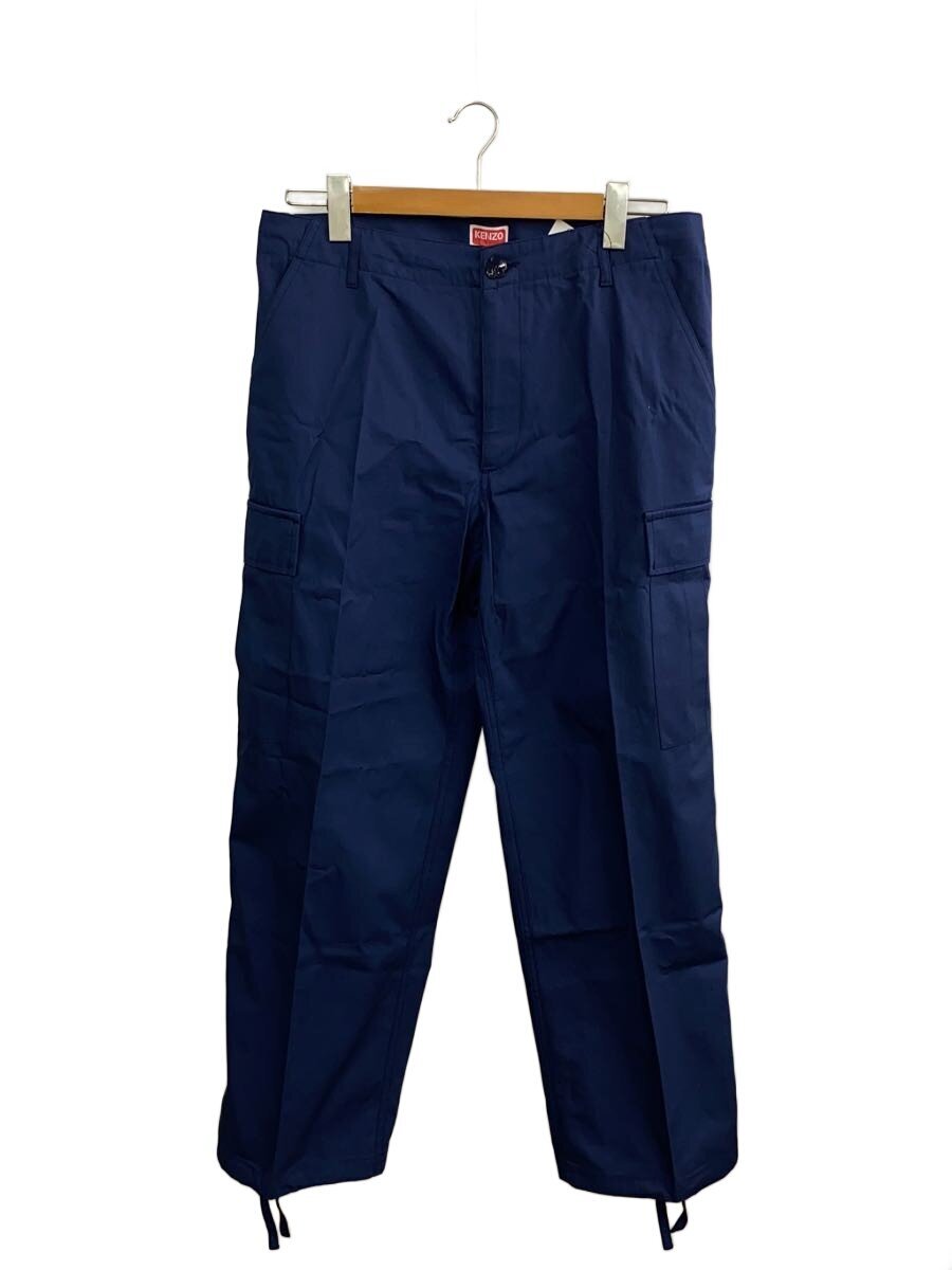【中古】KENZO◆カーゴパンツ/38/コットン/BLU/無地/FD55PA2429DD【メンズウェア】