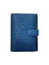 【中古】LOUIS VUITTON◆アジェンダPM_エピ_BLU/レザー/BLU/レディース【服飾雑貨他】