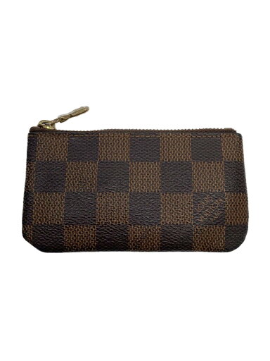 【中古】LOUIS VUITTON◆ポシェット・クレ_ダミエ・エベヌ_BRW/PVC/BRW/モノグラム/レディース【服飾雑貨他】 【中古】LOUIS VUITTON◆ポシェット・クレ_ダミエ・エベヌ_BRW/PVC/BRW/モノグラム/レディース【服飾雑貨他】