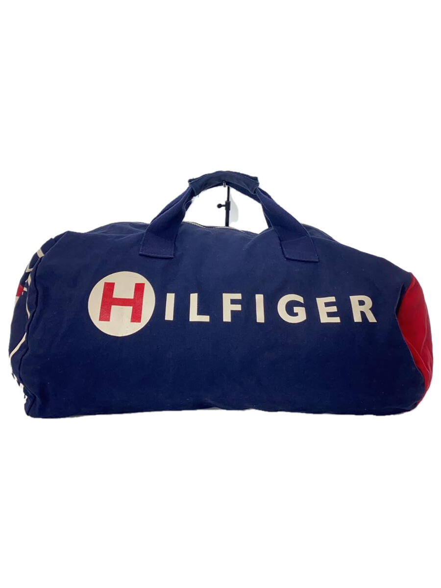 【中古】TOMMY HILFIGER◆ボストンバッグ/キャンバス/NVY【バッグ】