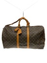 【中古】LOUIS VUITTON◆キーポル55_モノグラム・キャンバス/PVC/BRW/総柄【バッグ】