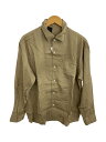 【中古】N.HOOLYWOOD◆OPEN COLLAR SHIRT/長袖シャツ/38/ポリエステル/BEG/2211-SH06-026【メンズウェア】