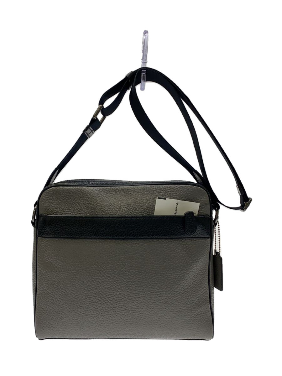 【中古】COACH◆ショルダーバッグ/レザー/GRY/F31275【バッグ】
