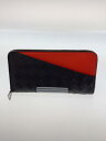 【中古】BOTTEGA VENETA◆長財布/レザー/BRW/メンズ/639856/イントレチャート/ラウンドジップ/バイカラー【服飾雑貨他】