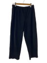 【中古】HOMME PLISSE ISSEY MIYAKE◆プリーツストレートボトム/3/ポリエステル/BLK/無地/HP93JF124//【メンズウェア】