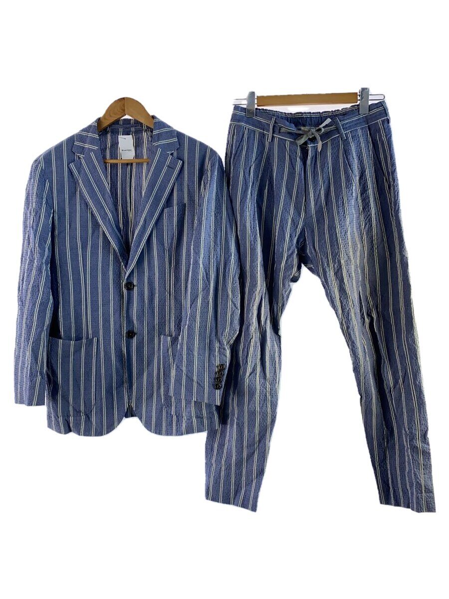 【中古】eleventy◆セットアップ/--/コットン/NVY/ストライプ【メンズウェア】