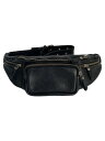 【中古】CRAZE LEATHER/ウエストバッグ/レザー/BLK【バッグ】(4)