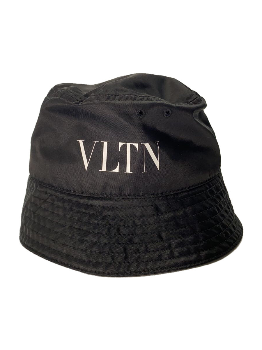 【中古】VALENTINO GARAVANI◆ロゴバケットハット/57/ナイロン/ブラック/メンズ/1Y2HGA11WWQ【服飾雑貨他】
