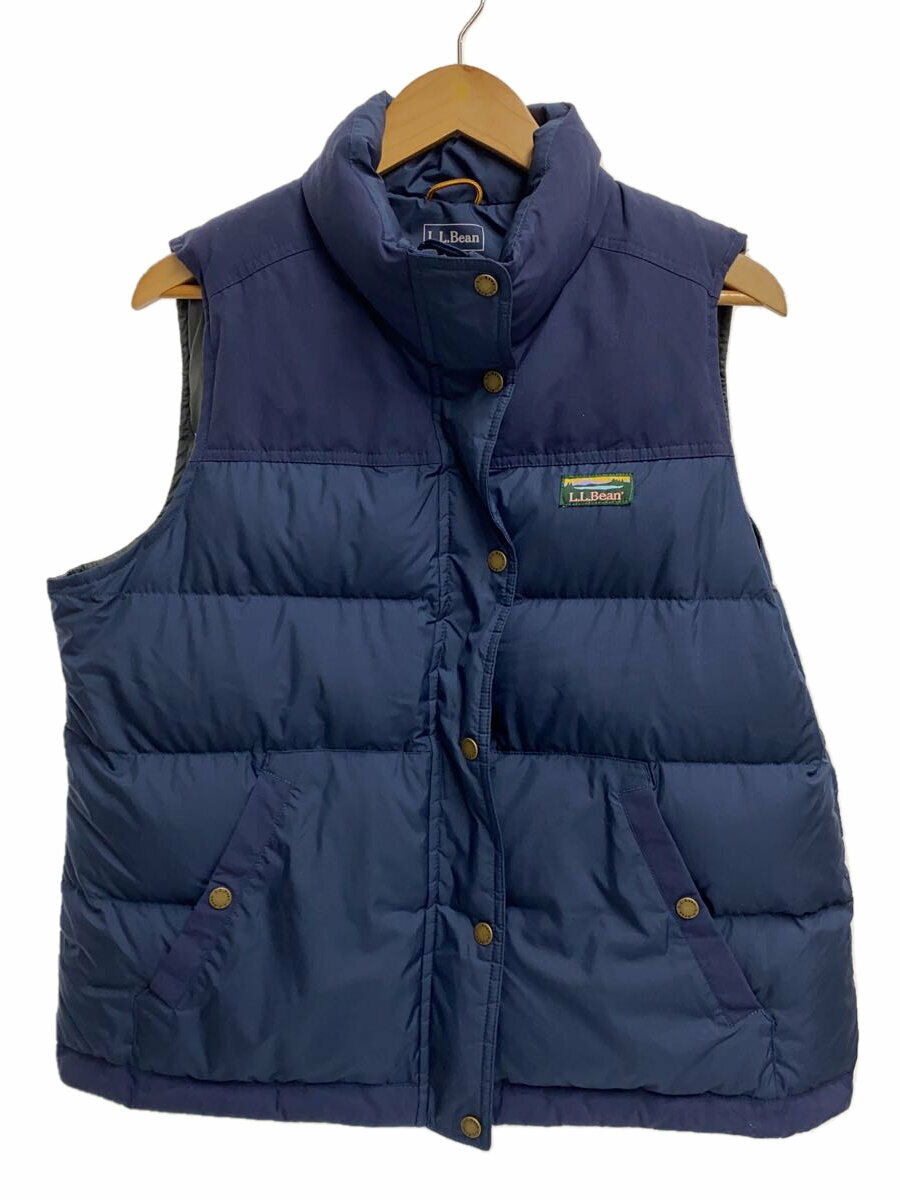 【中古】L.L.Bean◆ダウンベスト/L/ポリエステル/NVY/無地/505976【レディースウェア】