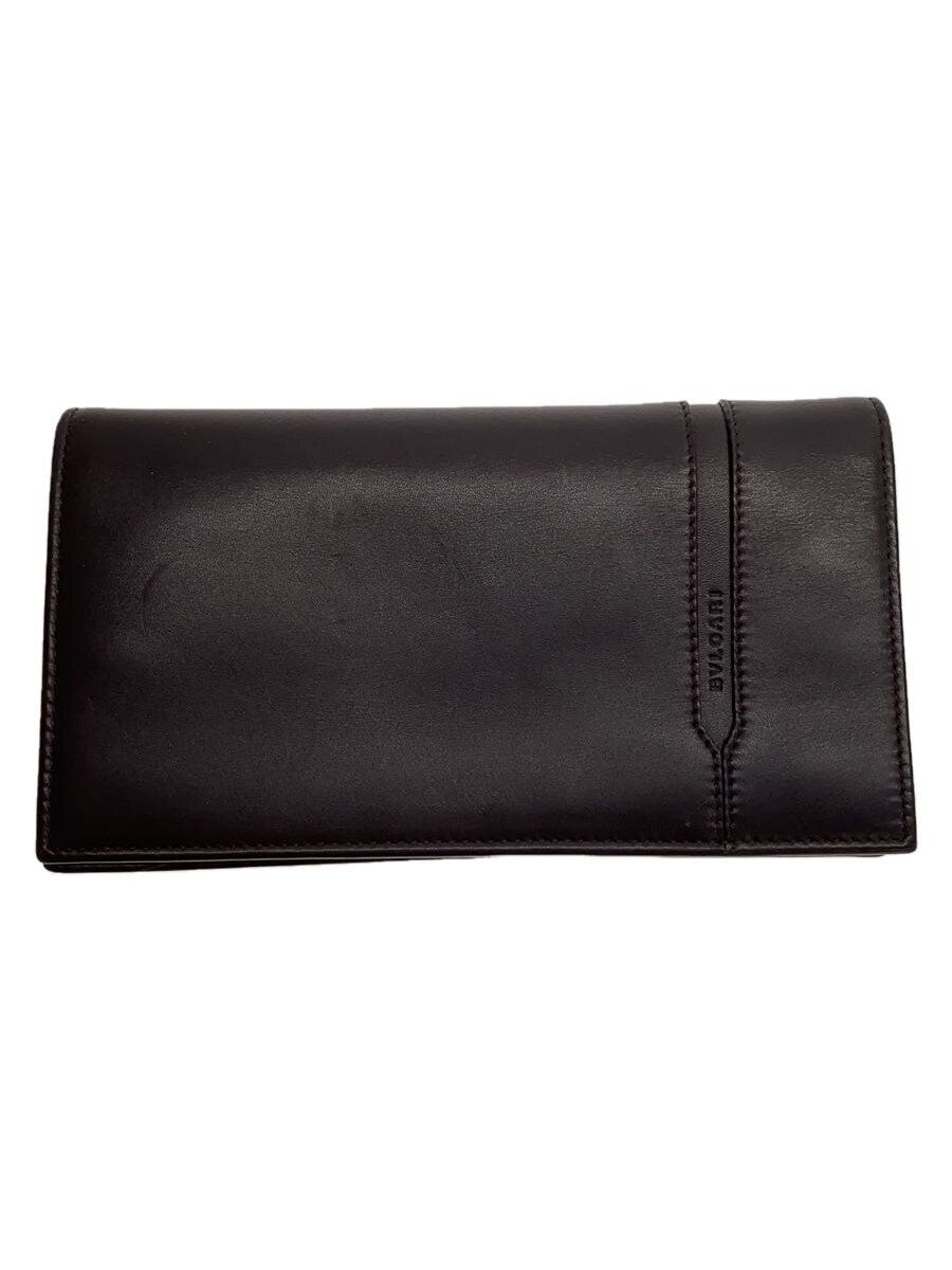 【中古】BVLGARI◆2つ折り財布/長財布/レザー/BRW/メンズ/35376【服飾雑貨他】