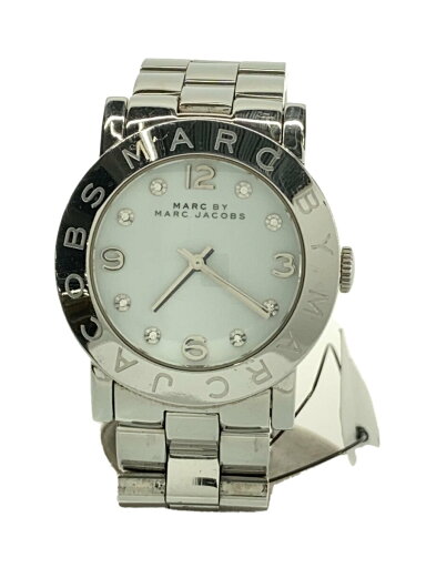【中古】MARC BY MARC JACOBS◆クォーツ腕時計/アナログ/ステンレス/WHT/SLV/MBM3054【服飾雑貨他】 【中古】MARC BY MARC JACOBS◆クォーツ腕時計/アナログ/ステンレス/WHT/SLV/MBM3054【服飾雑貨他】