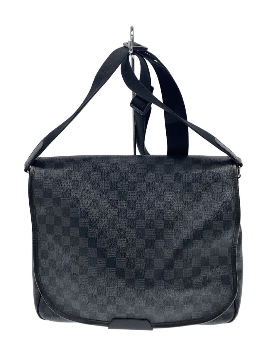 【中古】LOUIS VUITTON◆ダニエルMM_ダミエ・グラフィット/PVC/BLK【バッグ】