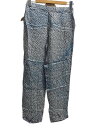 【中古】PESERICO◆ボトム/40/レーヨン/ブルー/総柄【レディースウェア】