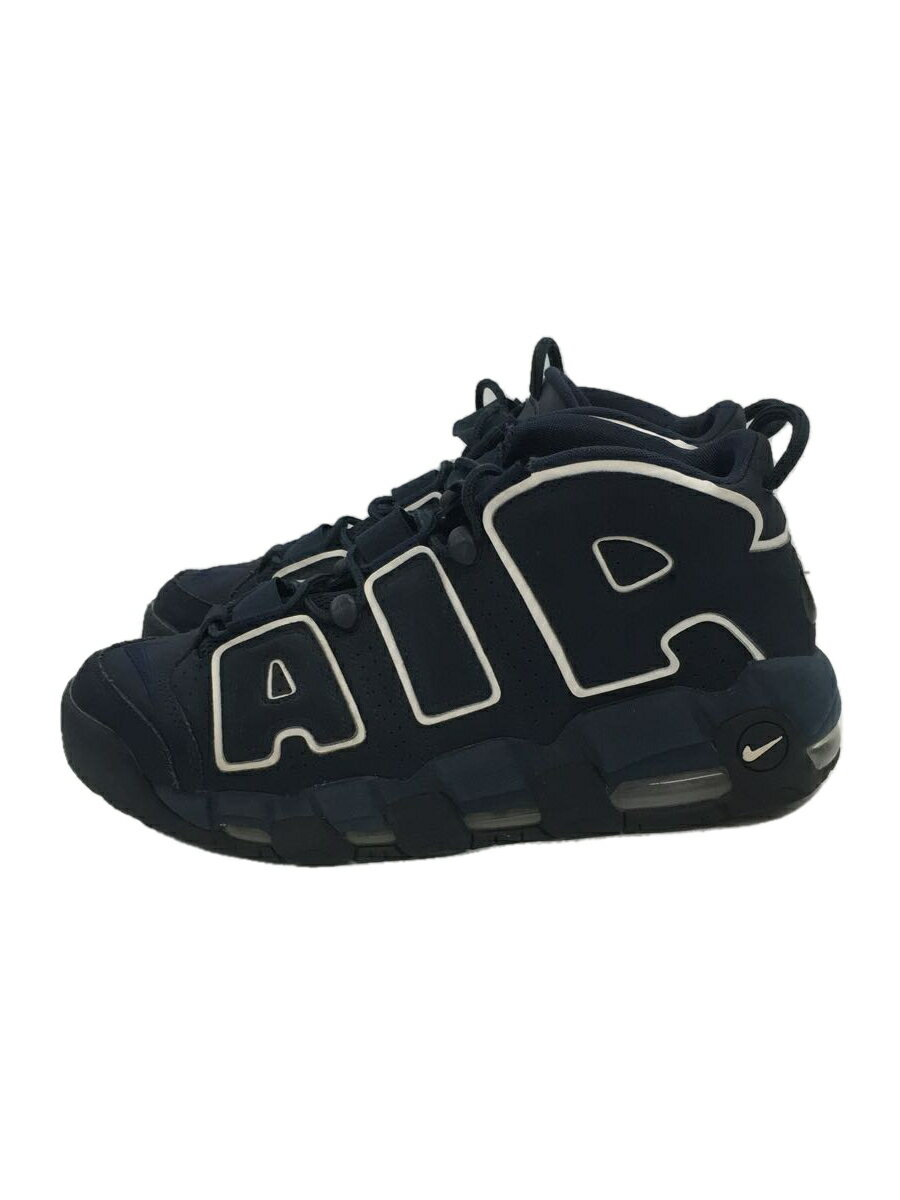 【中古】NIKE◆AIR MORE UPTEMPO 96/エアモアアップテンポ/ネイビー/921948-400/27.5cm/NVY【シューズ】