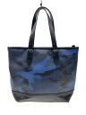 【中古】COACH◆インディゴカモフラフラージュヘンリートートバッグ/PVC/BLU/カモフラ/F57565【バッグ】(4)