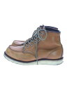 【中古】RED WING◆レースアップブーツ/26.5cm/CML/レザー/9875【シューズ】