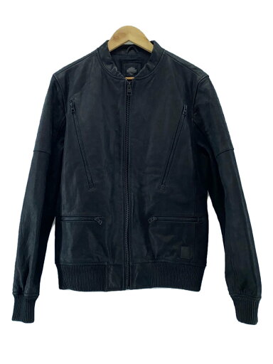【中古】HARLEY DAVIDSON◆レザージャケット・ブルゾン/M/レザー/BLK【メンズウェア】 【中古】HARLEY DAVIDSON◆レザージャケット・ブルゾン/M/レザー/BLK【メンズウェア】