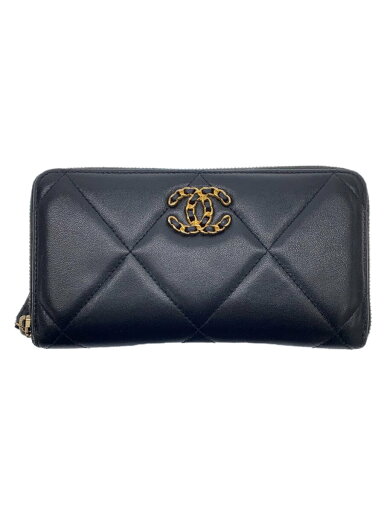 【中古】CHANEL◆長財布/羊革/レザー/ブラック/AP0948【服飾雑貨他】 【中古】CHANEL◆長財布/羊革/レザー/ブラック/AP0948【服飾雑貨他】