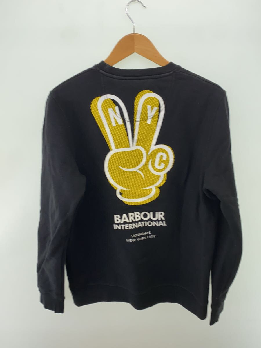 【中古】Barbour◆スウェット/S/コットン/BLK【メンズウェア】