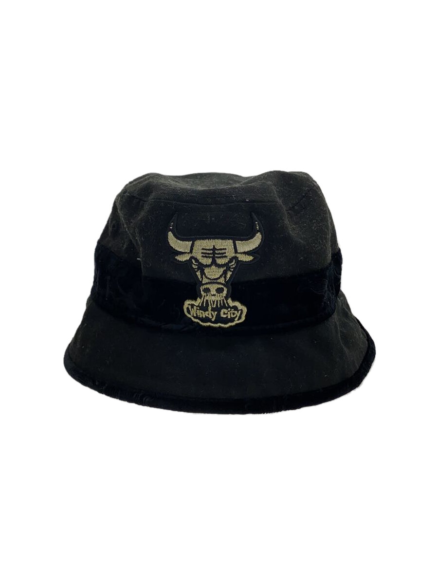 【中古】NEW ERA◆ハット/--/コットン/BLK/メンズ【服飾雑貨他】