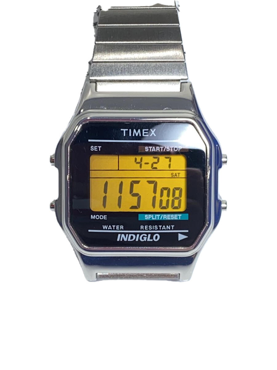 【中古】TIMEX◆クォーツ腕時計/デジ