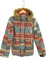 【中古】BURTON◆スノボ/スキー/ウェアー//M/マルチカラー/スキーウェア/スノーウェア/トップス/ジャケット/総柄/【スポーツ】
