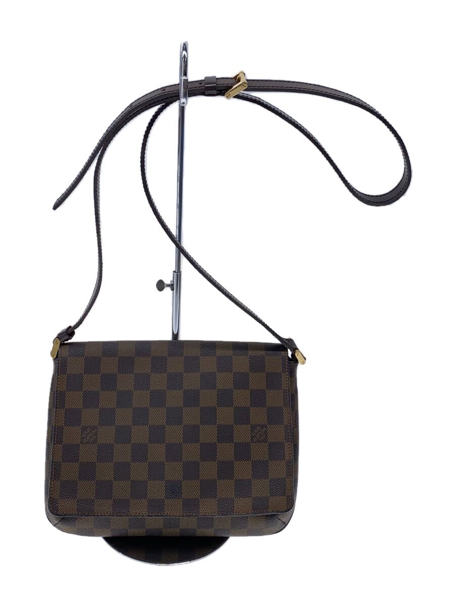 LOUIS VUITTON - 【中古】LOUIS VUITTON◆ミュゼット・タンゴ_ダミエ・エベヌ_ロングショルダー/PVC/BRW【バッグ】