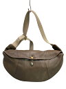 【中古】EVER KHAKI◆ショルダーバッグ/レザー/KHK/無地【バッグ】(4)