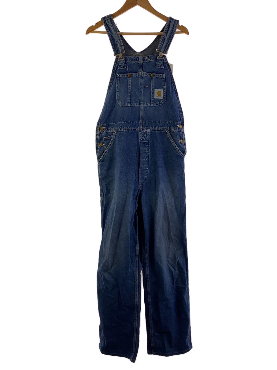 【中古】Carhartt◆90s/オーバーオール/--/コットン/BLU【メンズウェア】