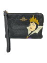 【中古】COACH◆ポーチ/BLK/ヴィランズ/白雪姫/ディズニー/CC333【バッグ】