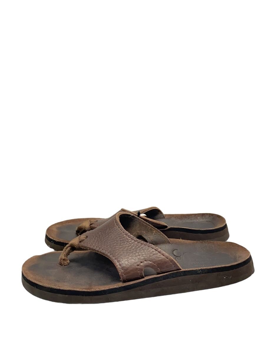 【中古】The Sandalman◆サンダル/--/BRW/レザー/指跡有【シューズ】