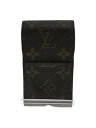 【中古】LOUIS VUITTON◆エテュイ・シガレット_モノグラムキャンバス/--/BRW【服飾雑貨他】