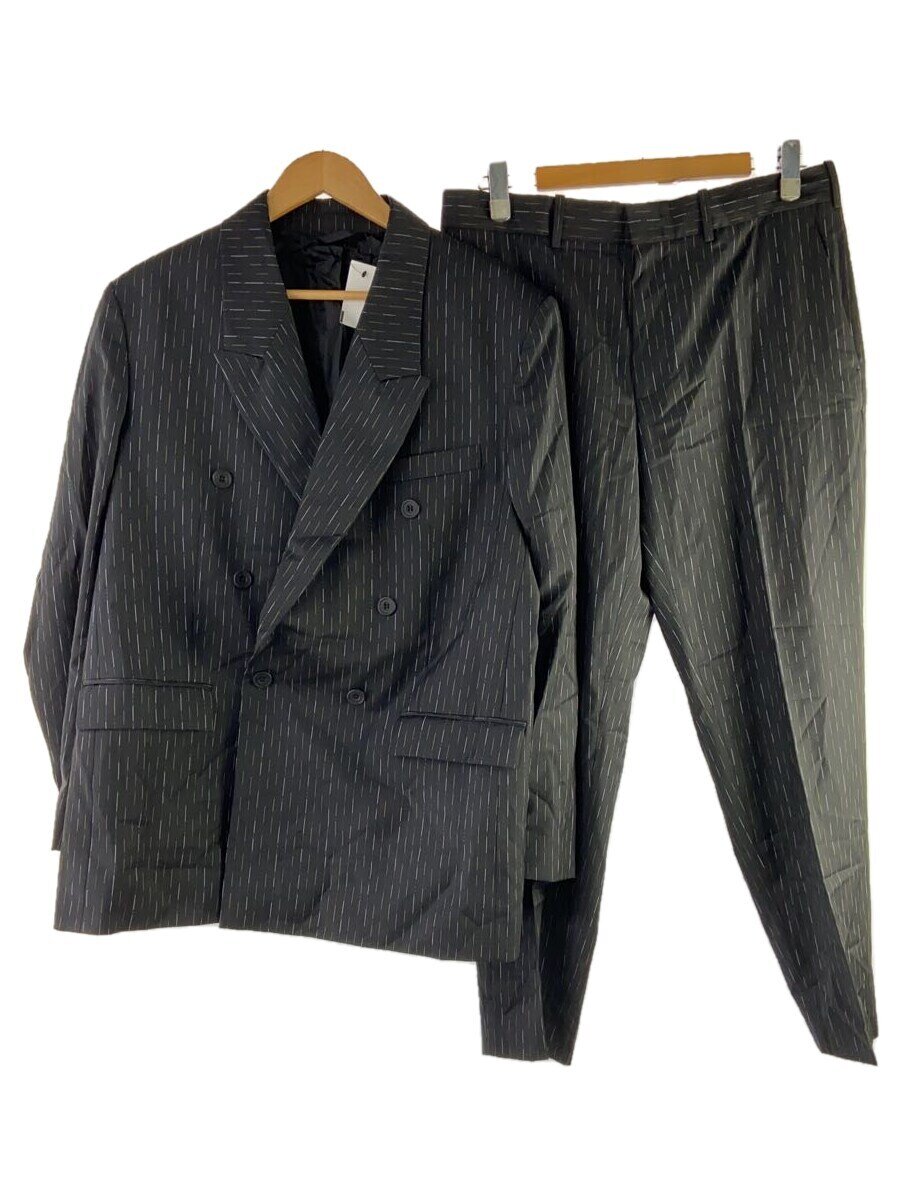 【中古】COS◆スーツ/52/ウール/BLK/総柄//【メンズウェア】