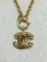 【中古】CHANEL◆ネックレス/--/GLD/トップ有【服飾雑貨他】