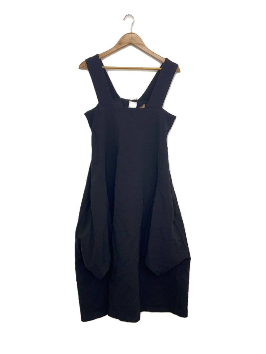 【中古】COMME des GARCONS COMME des GARCONS◆ノースリーブワンピース/S/ポリエステル/BLK/無地/RK-A008/23SS//【レディースウェア】