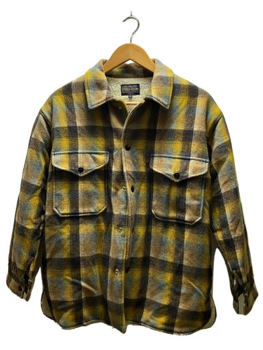 【中古】PENDLETON◆CPO裏ボアジャケット/FREE/ウール/YLW/チェック/9575-8301【メンズウェア】 【中古】PENDLETON◆CPO裏ボアジャケット/FREE/ウール/YLW/チェック/9575-8301【メンズウェア】