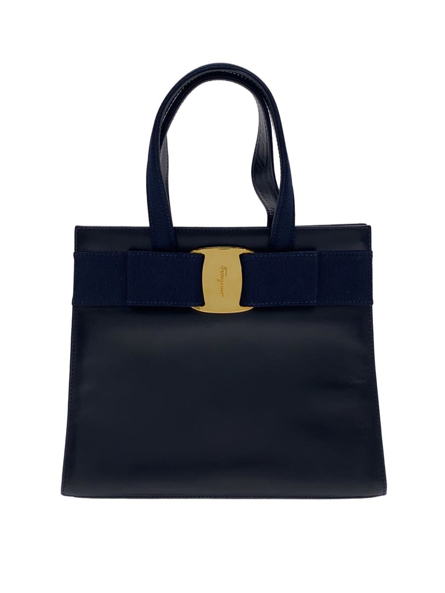 C, G, K - 【中古】Salvatore Ferragamo◆ヴァラ2WAYハンド/レザー/BLK/180925166【バッグ】