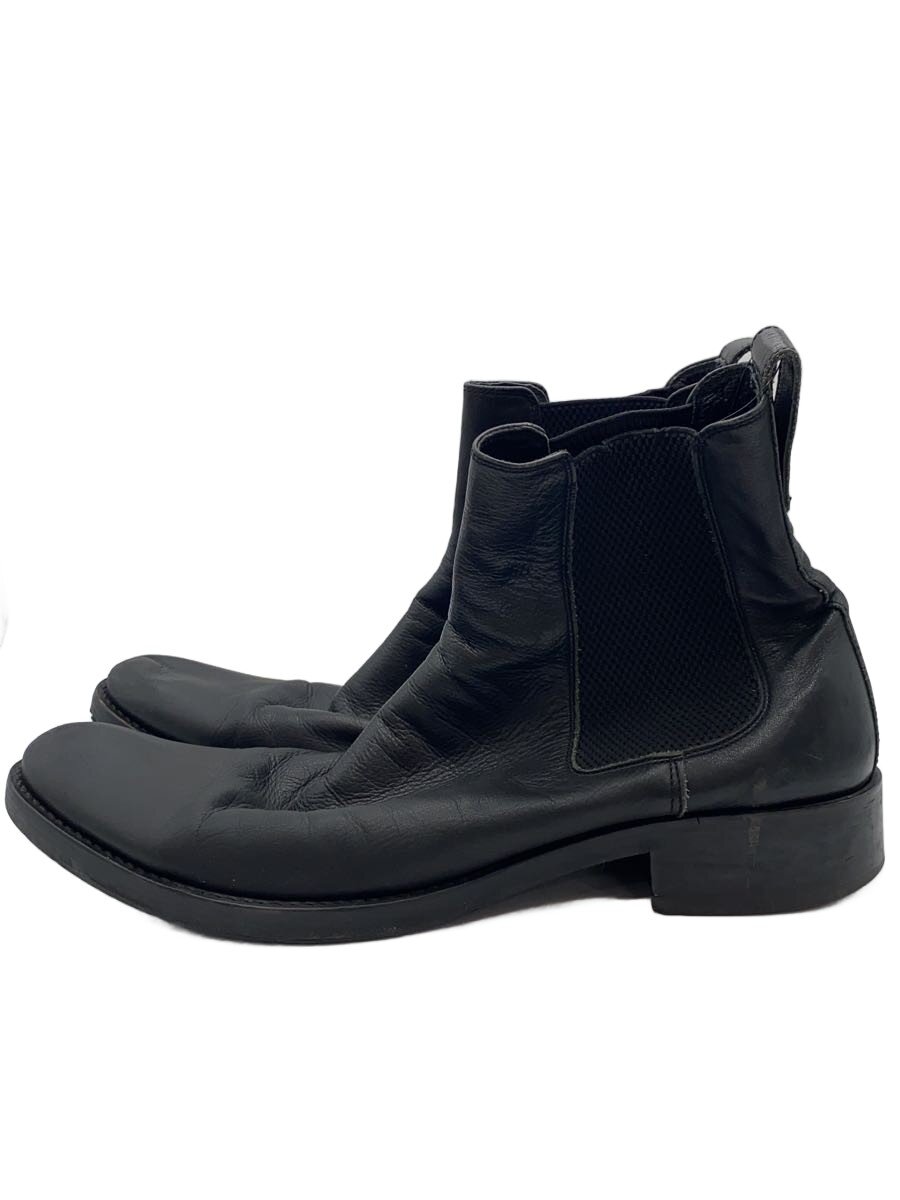 Sidegore - 【中古】BURBERRY BLACK LABEL◆サイドゴアブーツ/3/BLK/レザー/BKA05-300【シューズ】