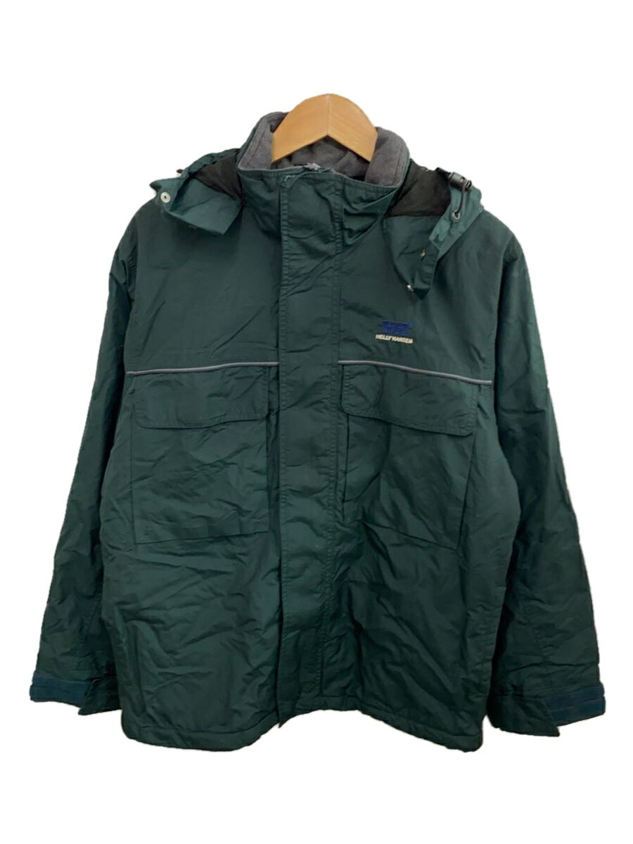 【中古】HELLY HANSEN◆マウンテンパーカ/XS/ナイロン/GRN/無地【メンズウェア】