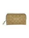 【中古】COACH◆ポーチ/レザー/BRW/総柄/F53385【バッグ】