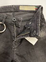 【中古】DIESEL◆SE-SLANDY JEANS/スタッズデザイン/W26L30/スキニーパンツ/コットン/BLK【レディースウェア】