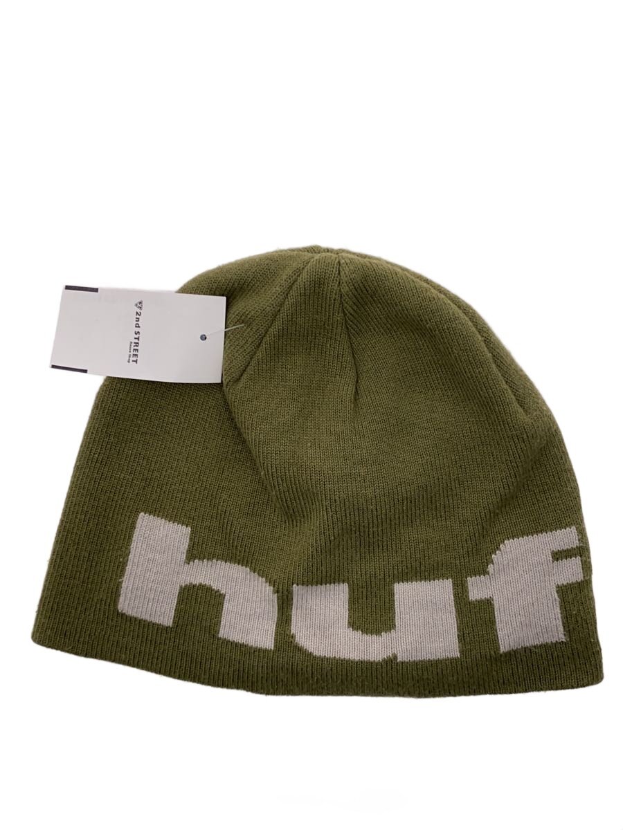 【中古】HUF◆ニットキャップ/FREE/アクリル/KHK/無地/メンズ【服飾雑貨他】