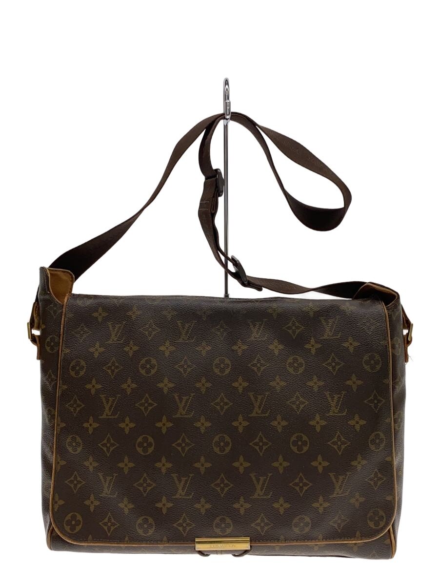 【中古】LOUIS VUITTON◆アベス_モノグラム・キャンバス/PVC/BRW【バッグ】(4.0)