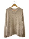 【中古】Sunflower◆ASKE SWEATER/ニット・セーター(厚手)/M/ウール/BEG【メンズウェア】